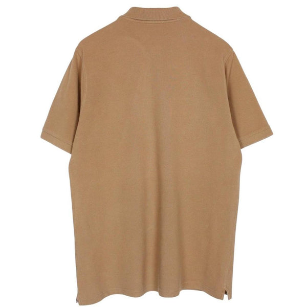 Burberry London Tan Brown Nova Check Short Sleeve Cotton Polo Shirt