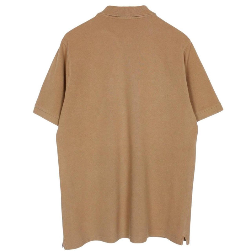 Burberry London Tan Brown Nova Check Short Sleeve Cotton Polo Shirt