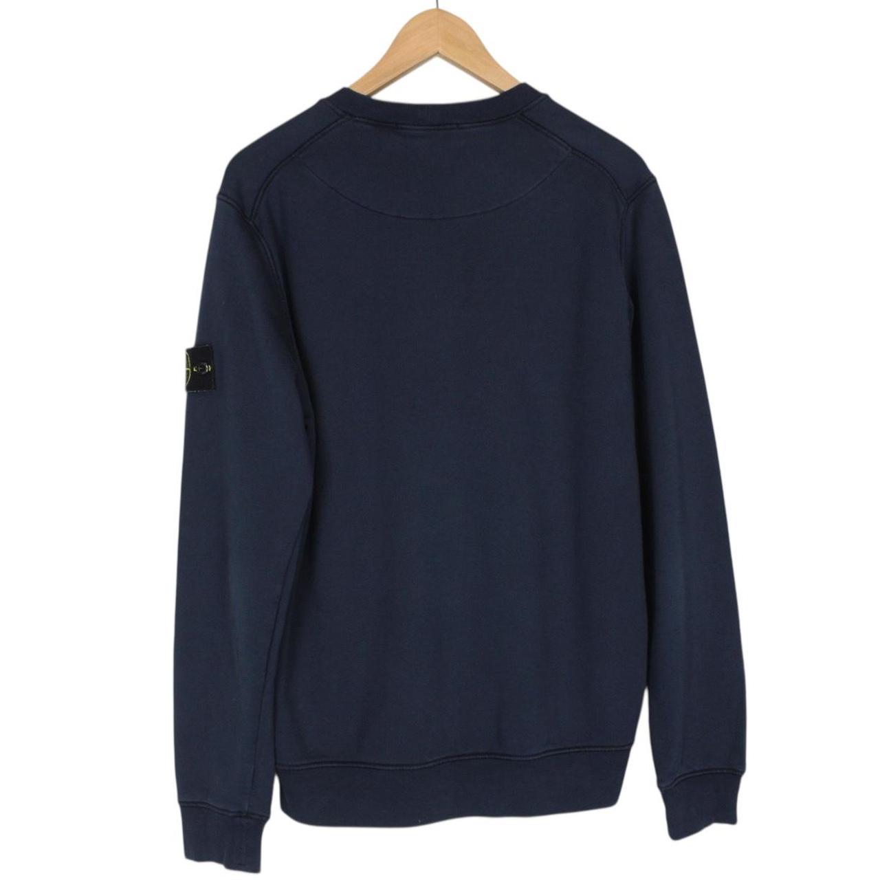 Stone Island SS 2021 Navy Blue Cotton Sweatshirt Jumper