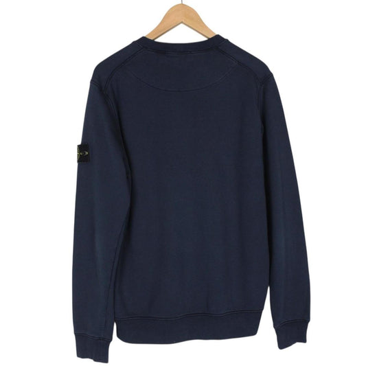 Stone Island SS 2021 Navy Blue Cotton Sweatshirt Jumper