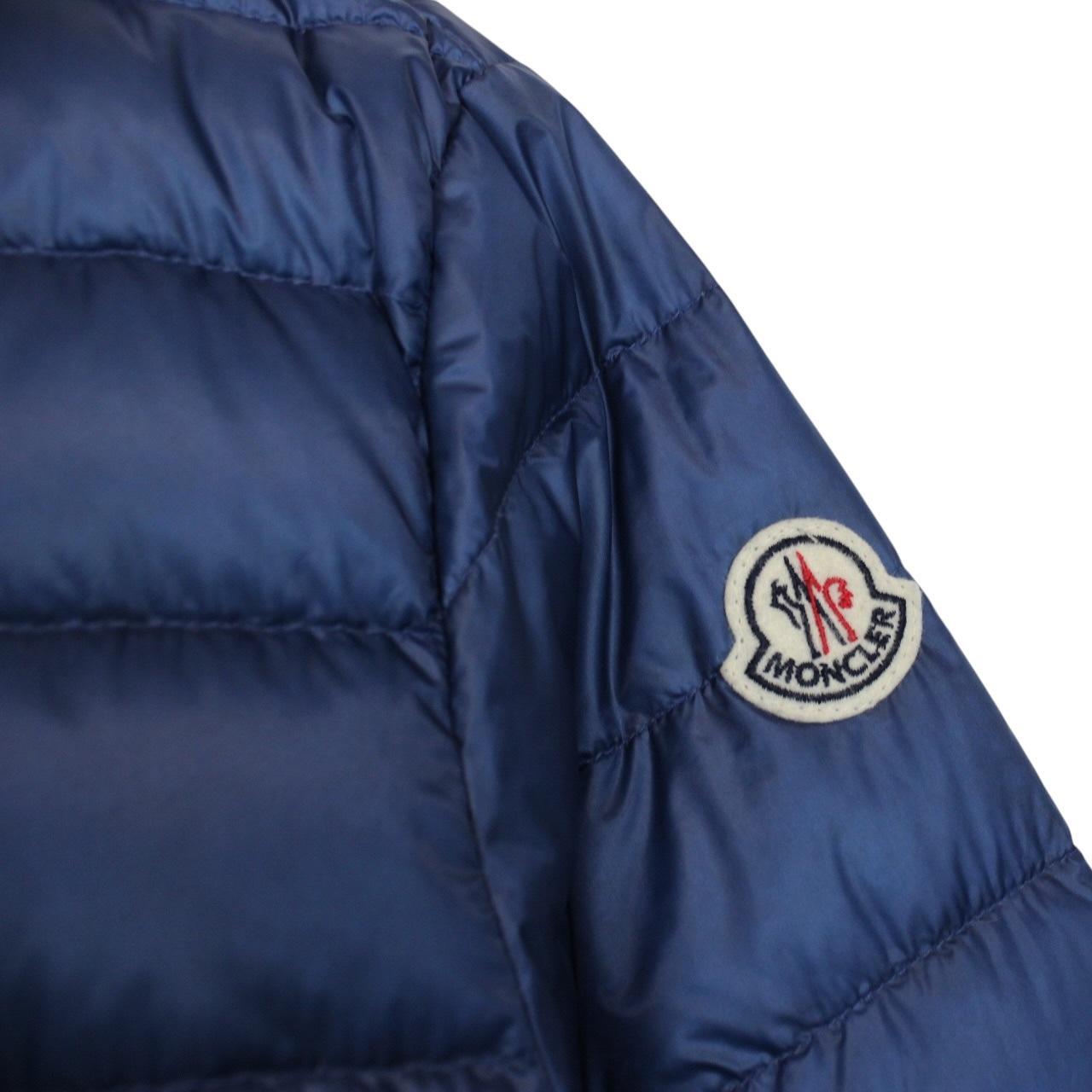 Moncler Rigel Blue Full Zip Down Jacket