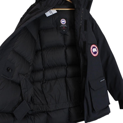 Canada Goose Navy Blue Expedition Parka Down Jacket with Fur Trim