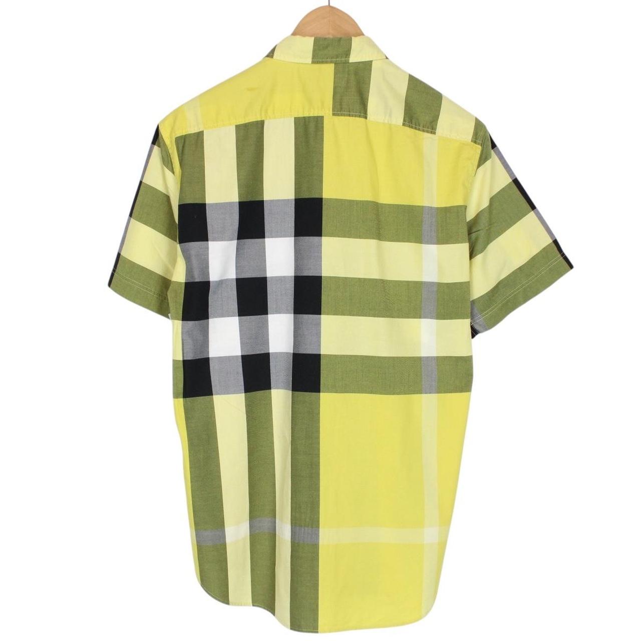 Burberry Brit Yellow Nova Check Short Sleeve Cotton Shirt