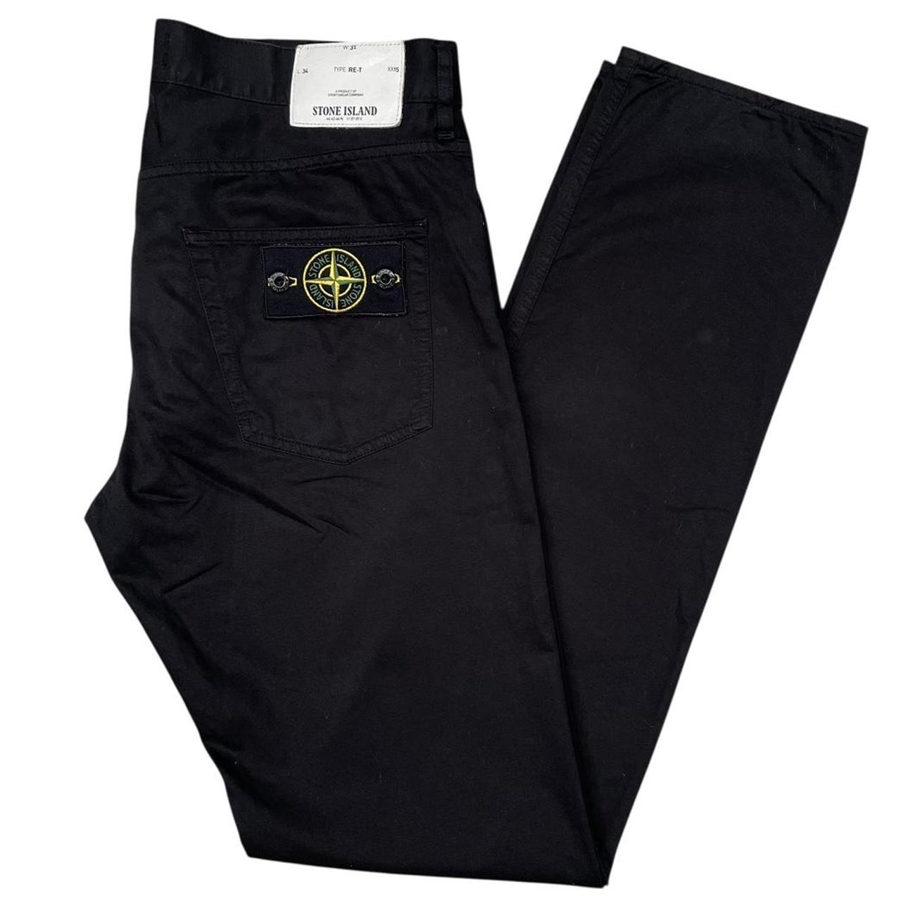 Stone Island SS 2013 Black RE-T Fit Cotton Trousers