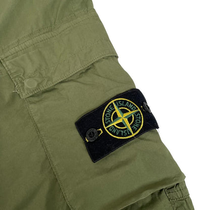 Stone Island SS 2022 Green RE-T Fit Cargo Trousers