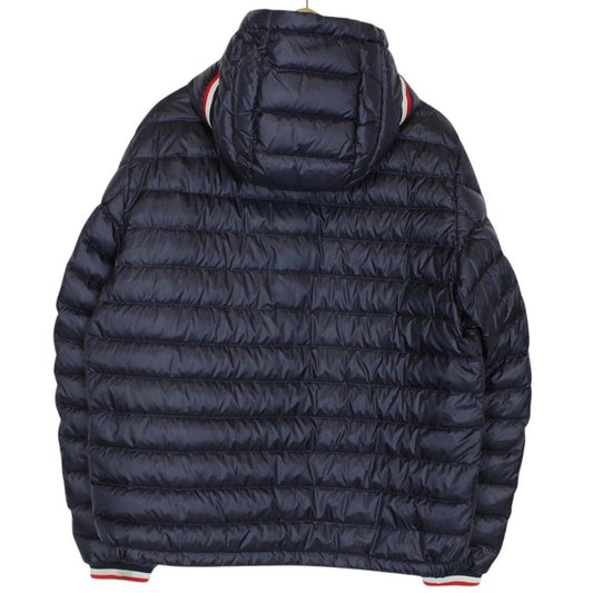 Moncler Giroux Navy Blue Longue Saison Hooded Down Jacket