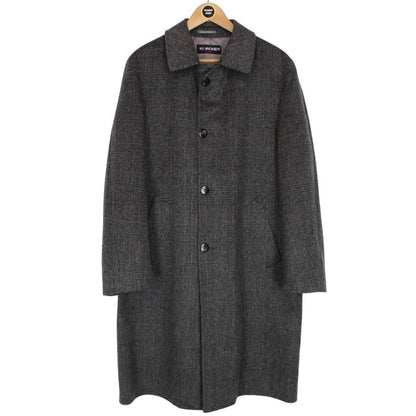 Vintage 90s Yves Saint Laurent Grey Virgin Wool Overcoat
