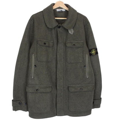 Vintage Stone Island AW 2005 Khaki Green Poly Felt Field Jacket