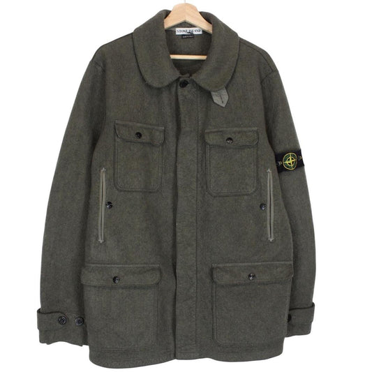 Vintage Stone Island AW 2005 Khaki Green Poly Felt Field Jacket