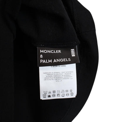 Moncler x Palm Angels Black Logo Short Sleeve T-Shirt