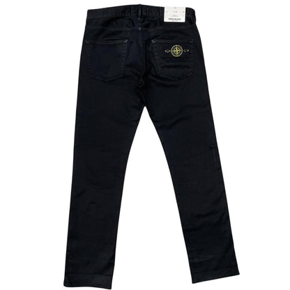 Stone Island AW 2014 Black Slim Fit Cotton Trousers