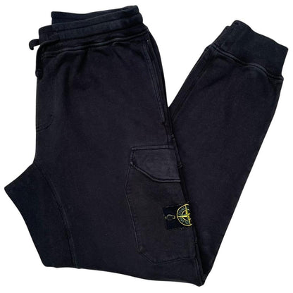 Stone Island AW 2019 Black Cotton Tracksuit Bottoms / Joggers