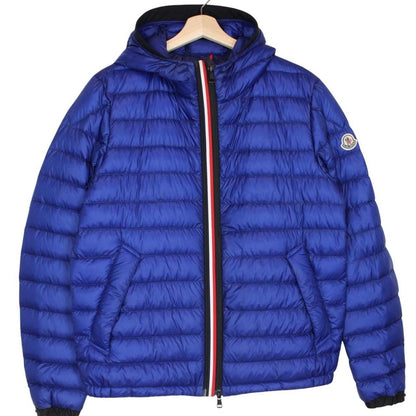 Moncler Morvan Blue Full Zip Hooded Down Jacket