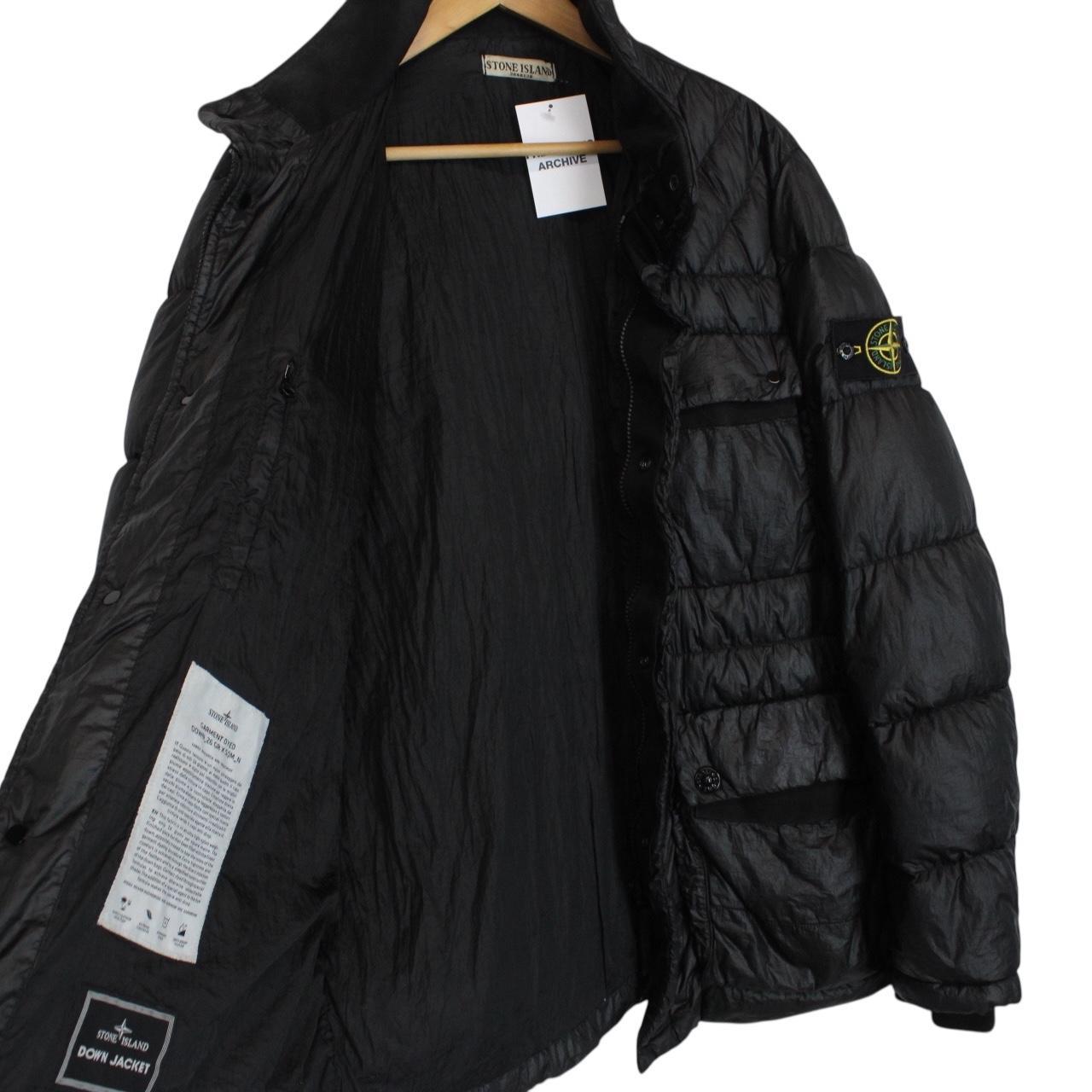 Stone Island AW 2011 Black Garment Dyed Down 26 GR x SQM_N Puffer Jacket