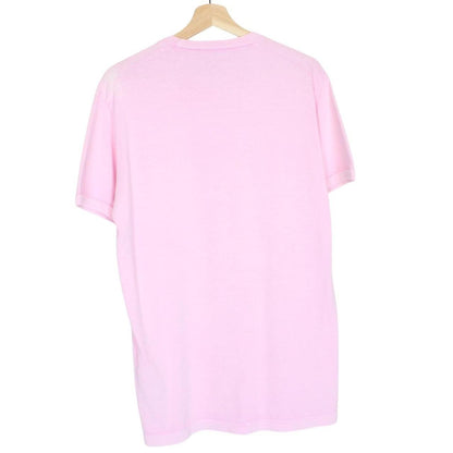 Dsquared2 Pink and Blue Logo Print Short Sleeve T-Shirt