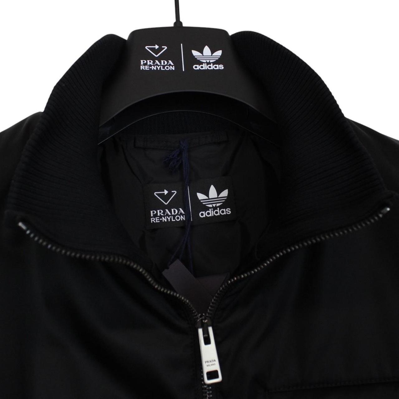 Prada x Adidas Re-Nylon Black and White Full Zip Track Jacket