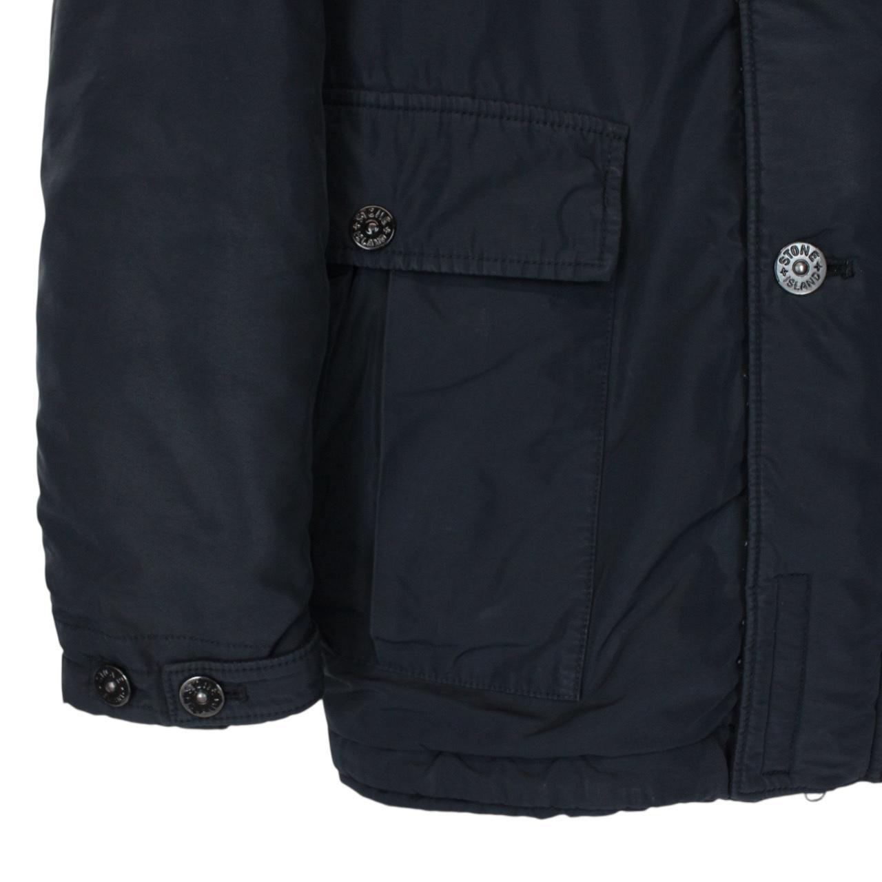 Stone Island AW 2019 Navy Blue Micro Reps Primaloft Hooded Jacket