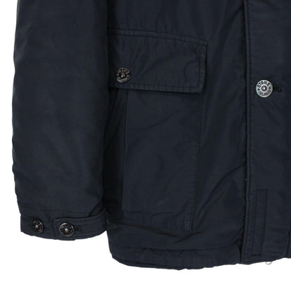 Stone Island AW 2019 Navy Blue Micro Reps Primaloft Hooded Jacket