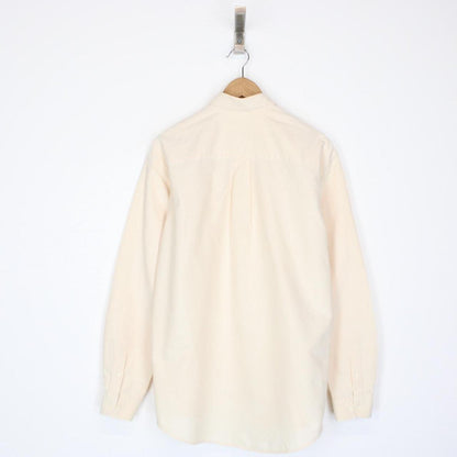 Vintage 00s Burberry London Peach Long Sleeve Cotton Shirt