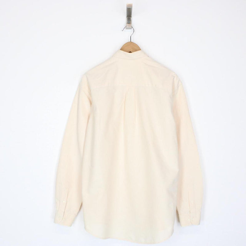 Vintage 00s Burberry London Peach Long Sleeve Cotton Shirt