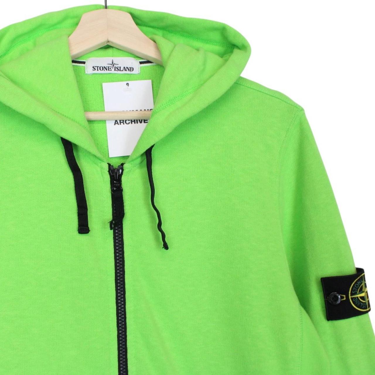 Stone Island SS 2016 Green Cotton Full Zip Hoodie Jumper