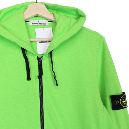 Stone Island SS 2016 Green Cotton Full Zip Hoodie Jumper
