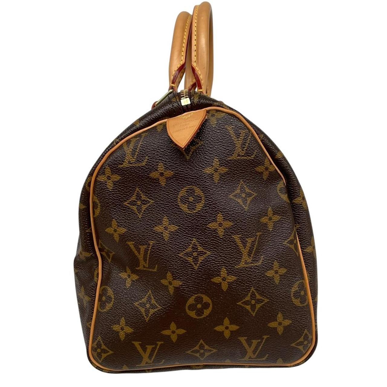 Louis Vuitton Speedy 30 Brown and Beige Monogram Coated Canvas Bag