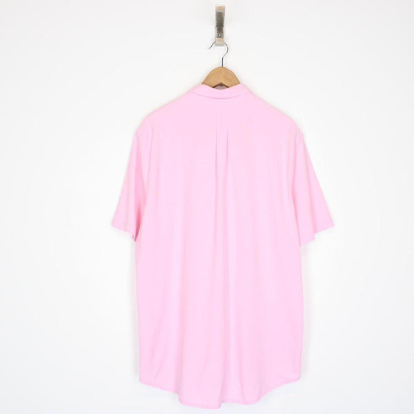 Polo Ralph Lauren Pink Short Sleeve Cotton Featherweight Mesh Shirt