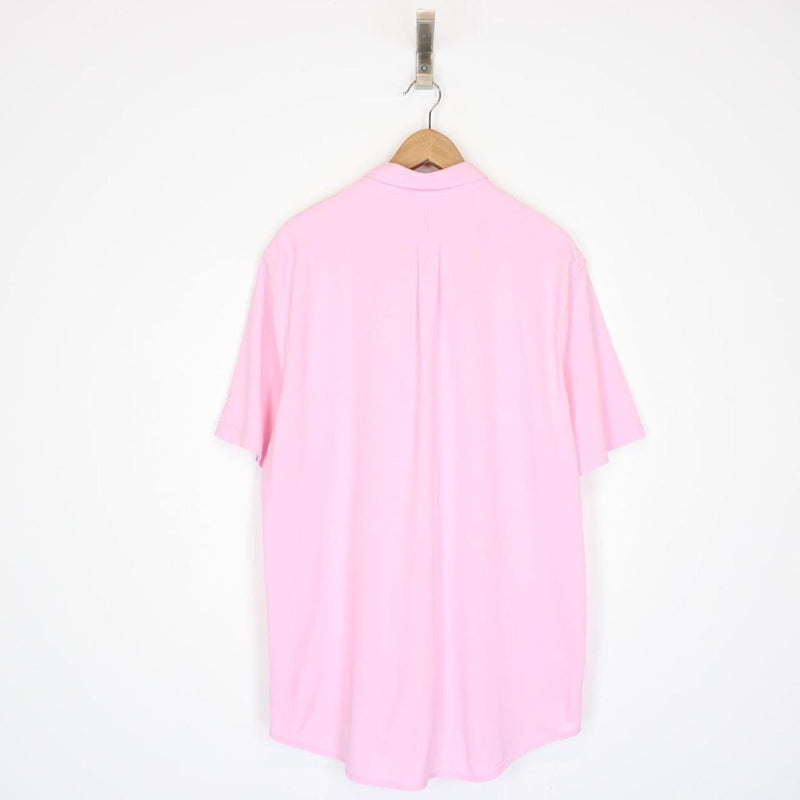 Polo Ralph Lauren Pink Short Sleeve Cotton Featherweight Mesh Shirt