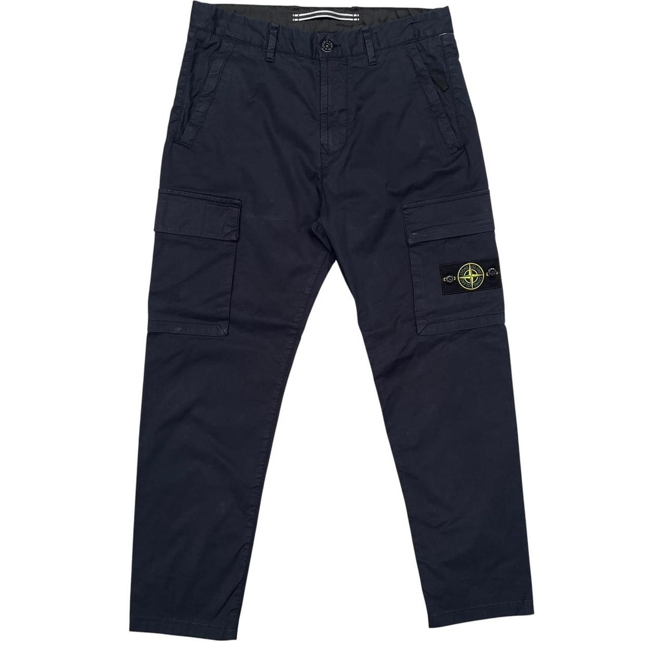 Stone Island AW 2022 Navy Blue RE-T Fit Cargo Trousers