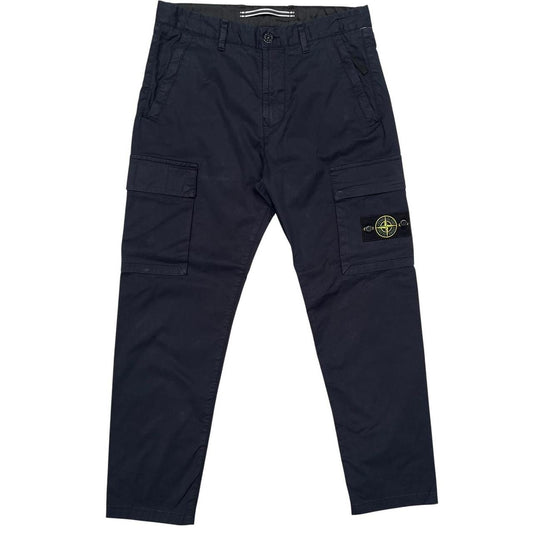 Stone Island AW 2022 Navy Blue RE-T Fit Cargo Trousers