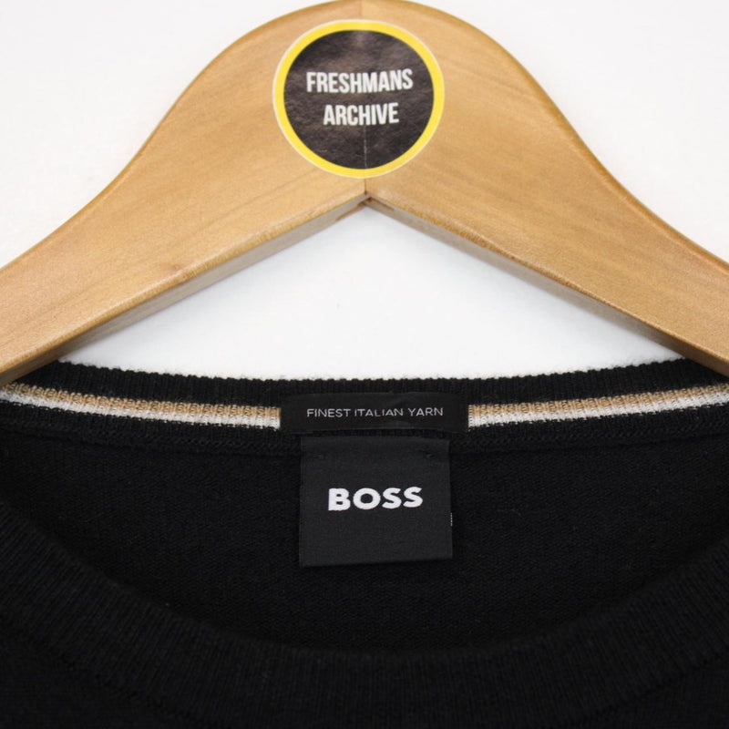 Hugo Boss Black Wool Knit Jumper