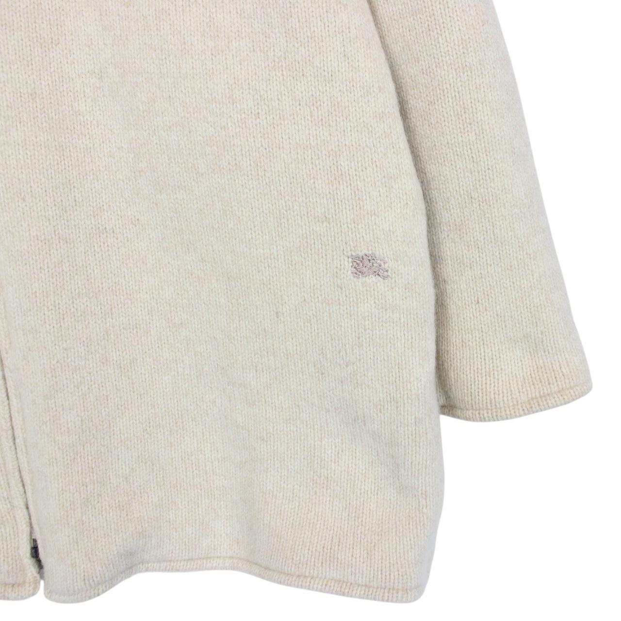 Vintage 90s Burberry Beige and Cream Nova Check Reversible Wool Jacket