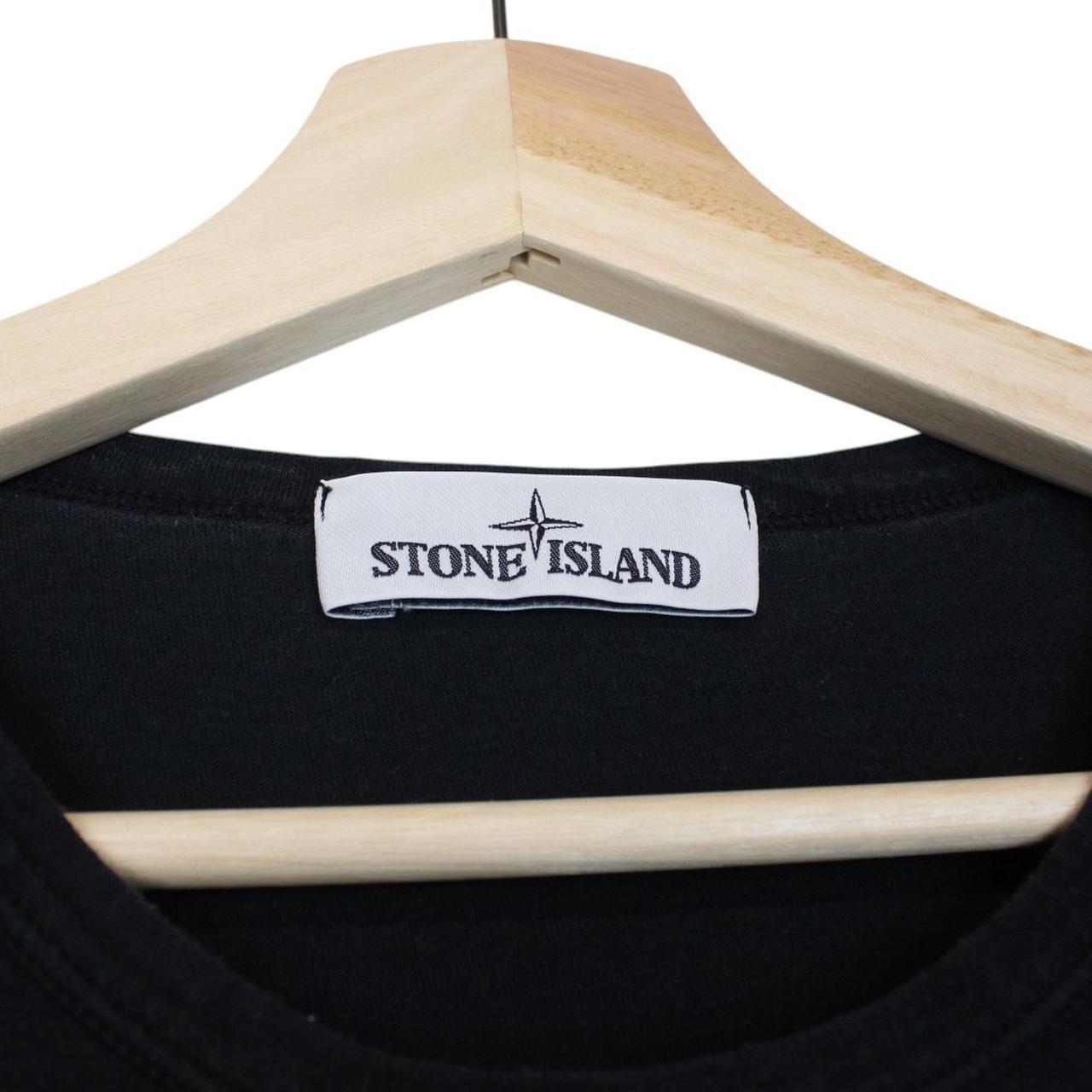 Stone Island SS 2018 Black Long Sleeve Compass T-Shirt