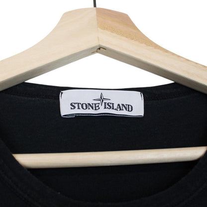 Stone Island SS 2018 Black Long Sleeve Compass T-Shirt