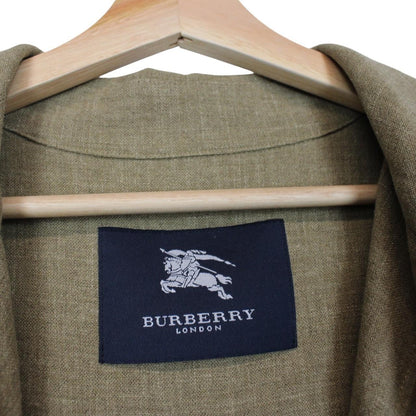 Vintage 00s Burberry Green Worsted Wool Blend Jacket