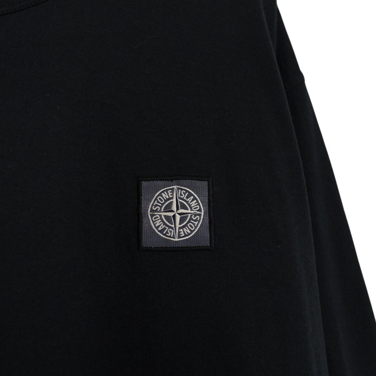 Stone Island SS 2018 Black Long Sleeve Compass T-Shirt