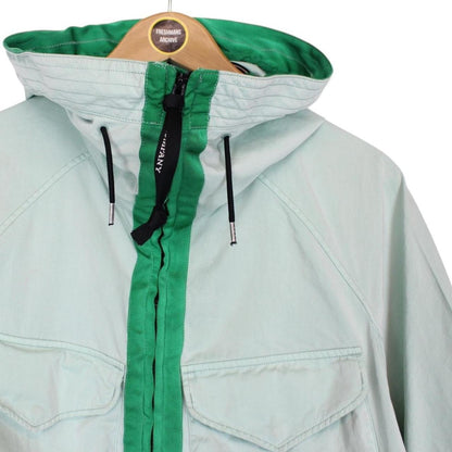CP Company Mint Green Raso-CP Full Zip Goggle Jacket
