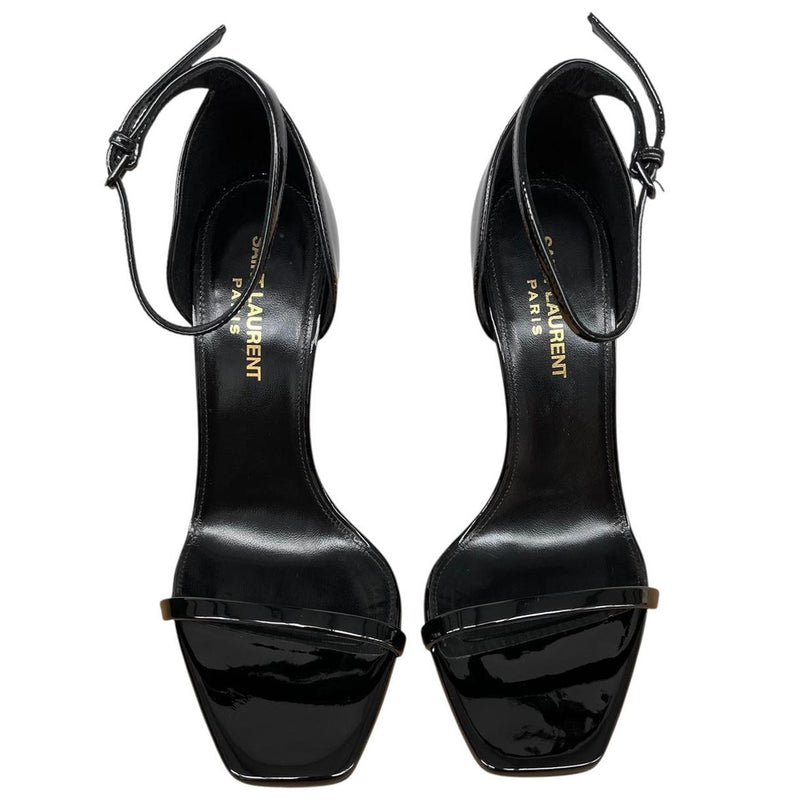 Saint Laurent Opyum 110 Black Patent Leather High Heels