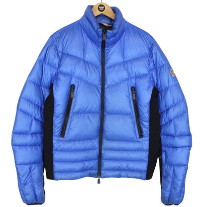 Moncler Grenoble Canmore Blue and Black Full Zip Down Jacket