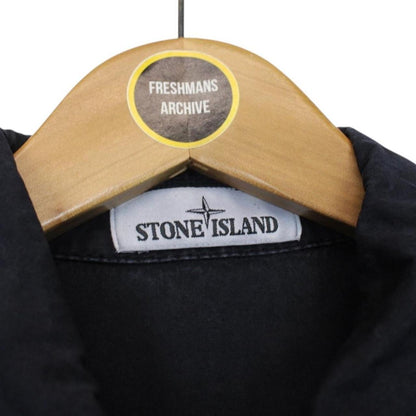 Stone Island AW 2019 Navy Blue Full Zip Cotton Overshirt Jacket