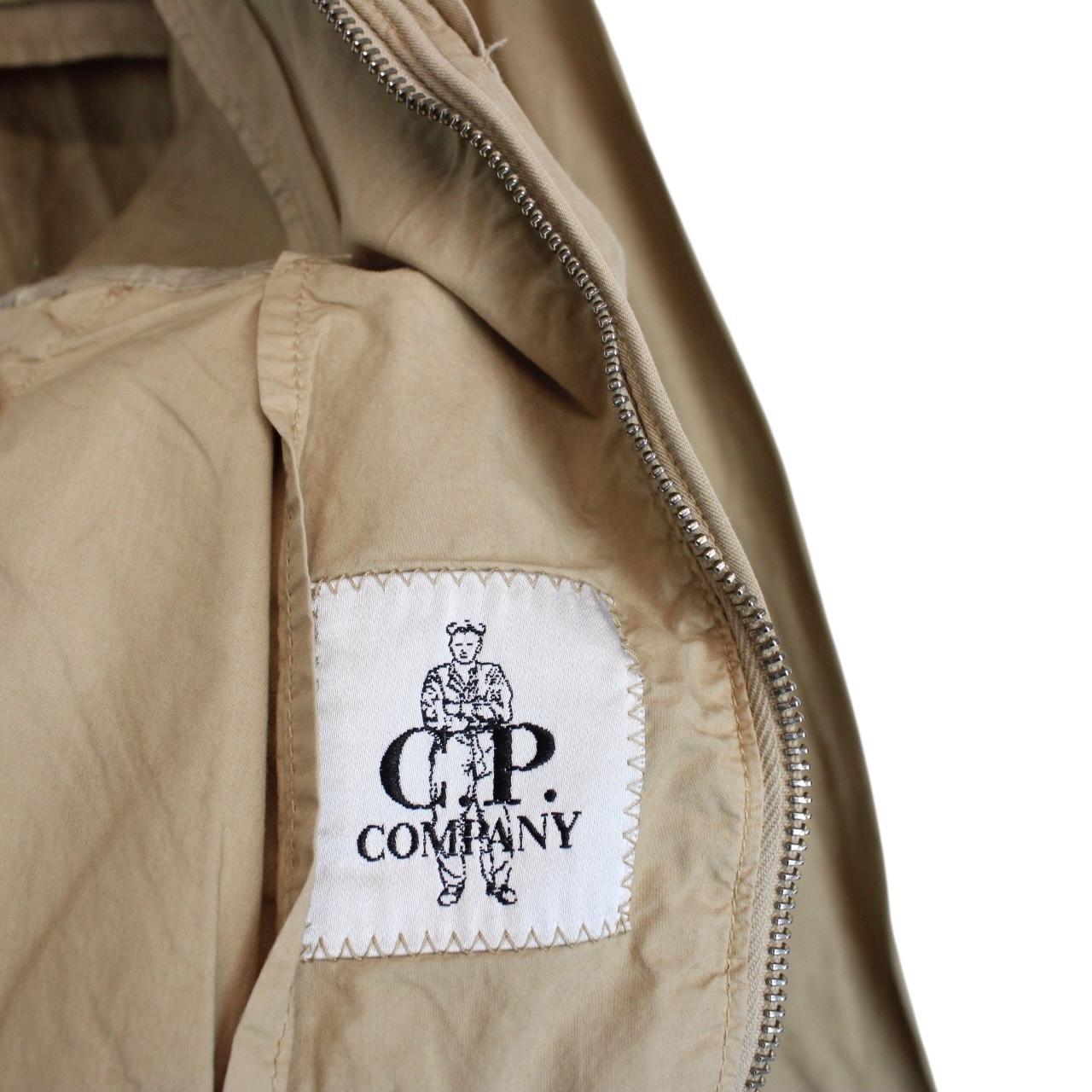 Vintage CP Company SS 2006 Beige Full Zip Multi Pocket Cotton Lino Flax Goggle