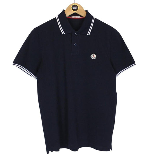 Moncler Maglia Manica Corta Black Short Sleeve Polo Shirt