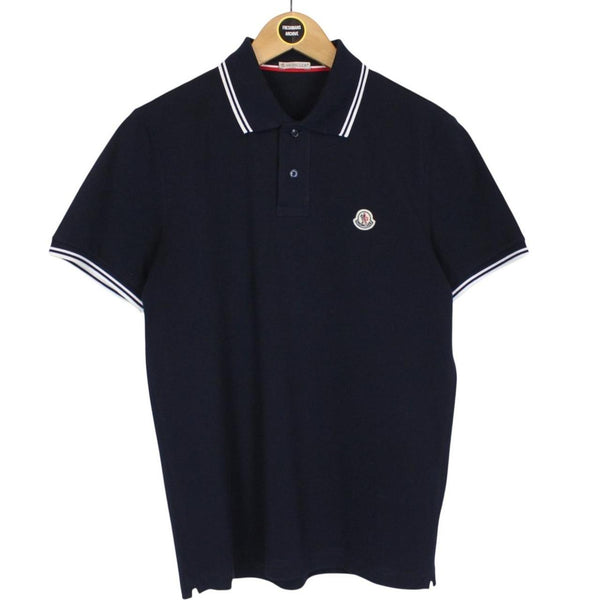 Moncler Maglia Manica Corta Black Short Sleeve Polo Shirt