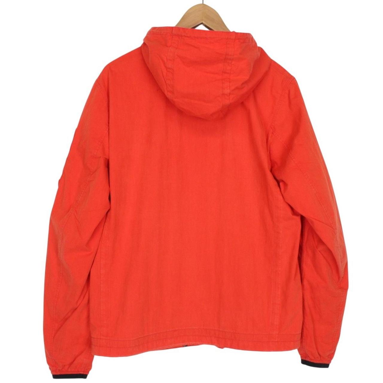 CP Company Red 50 Fili Full Zip Hooded Lens Jacket