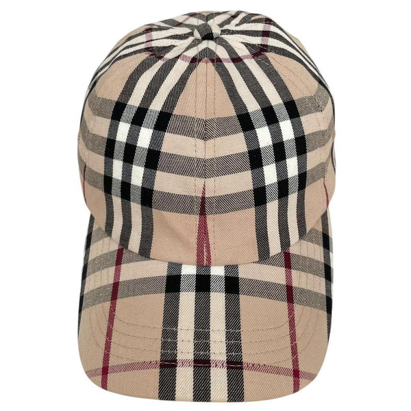 Vintage Burberry London Beige Nova Check Baseball Cap
