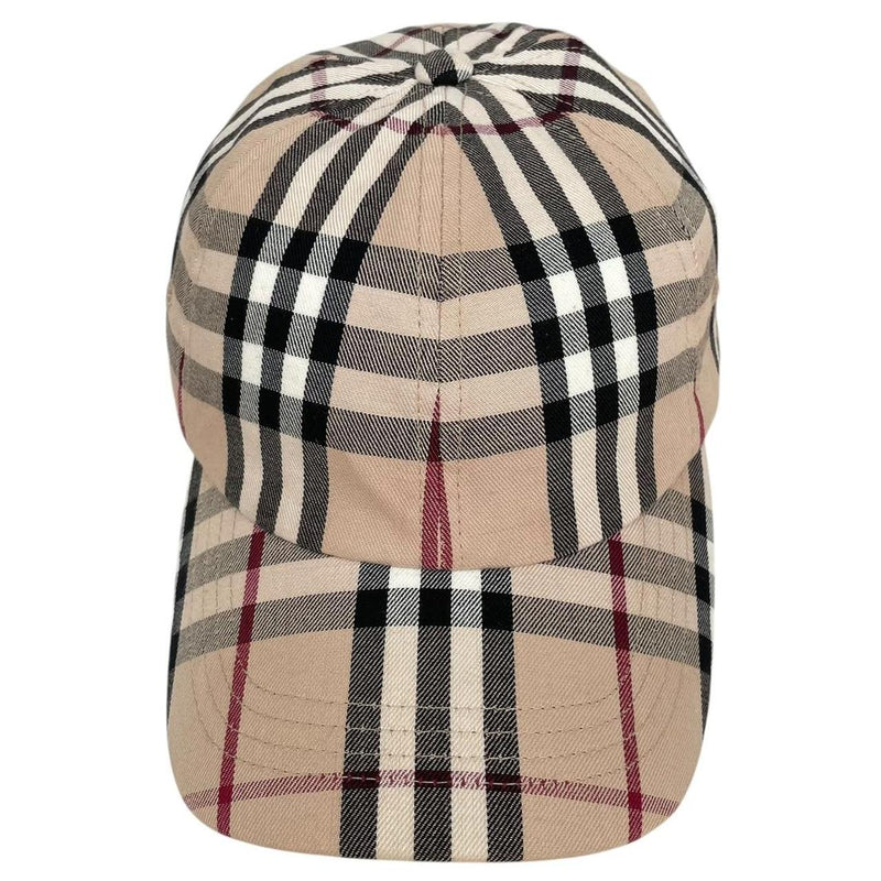 Vintage Burberry London Beige Nova Check Baseball Cap