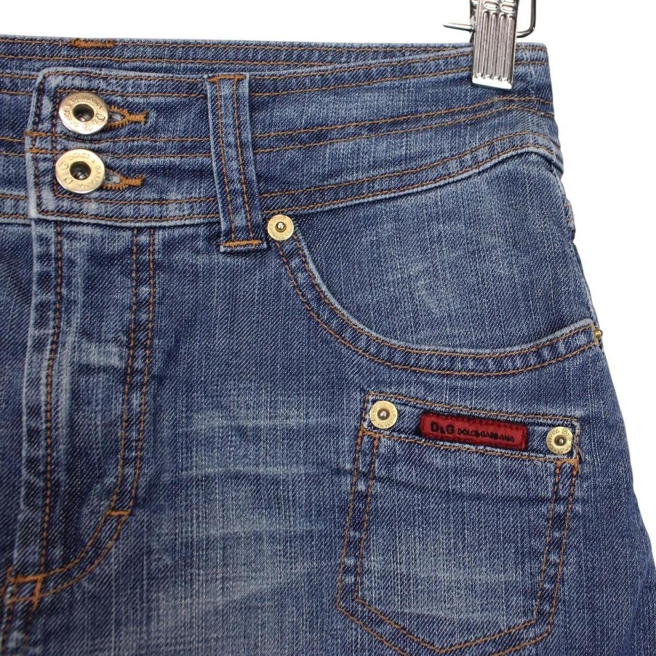 Dolce &amp; Gabbana Blue Denim Mini Skirt