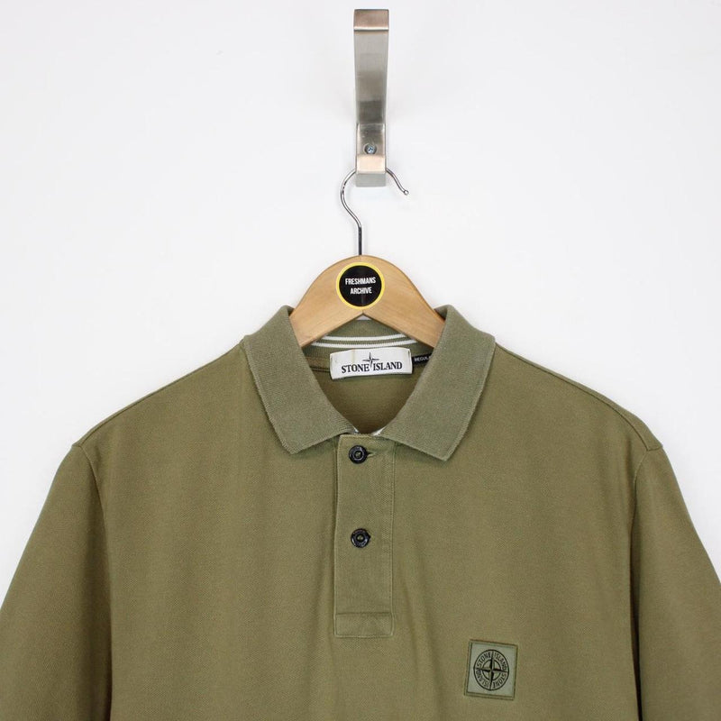 Stone Island SS 2017 Green Short Sleeve Compass Polo Shirt
