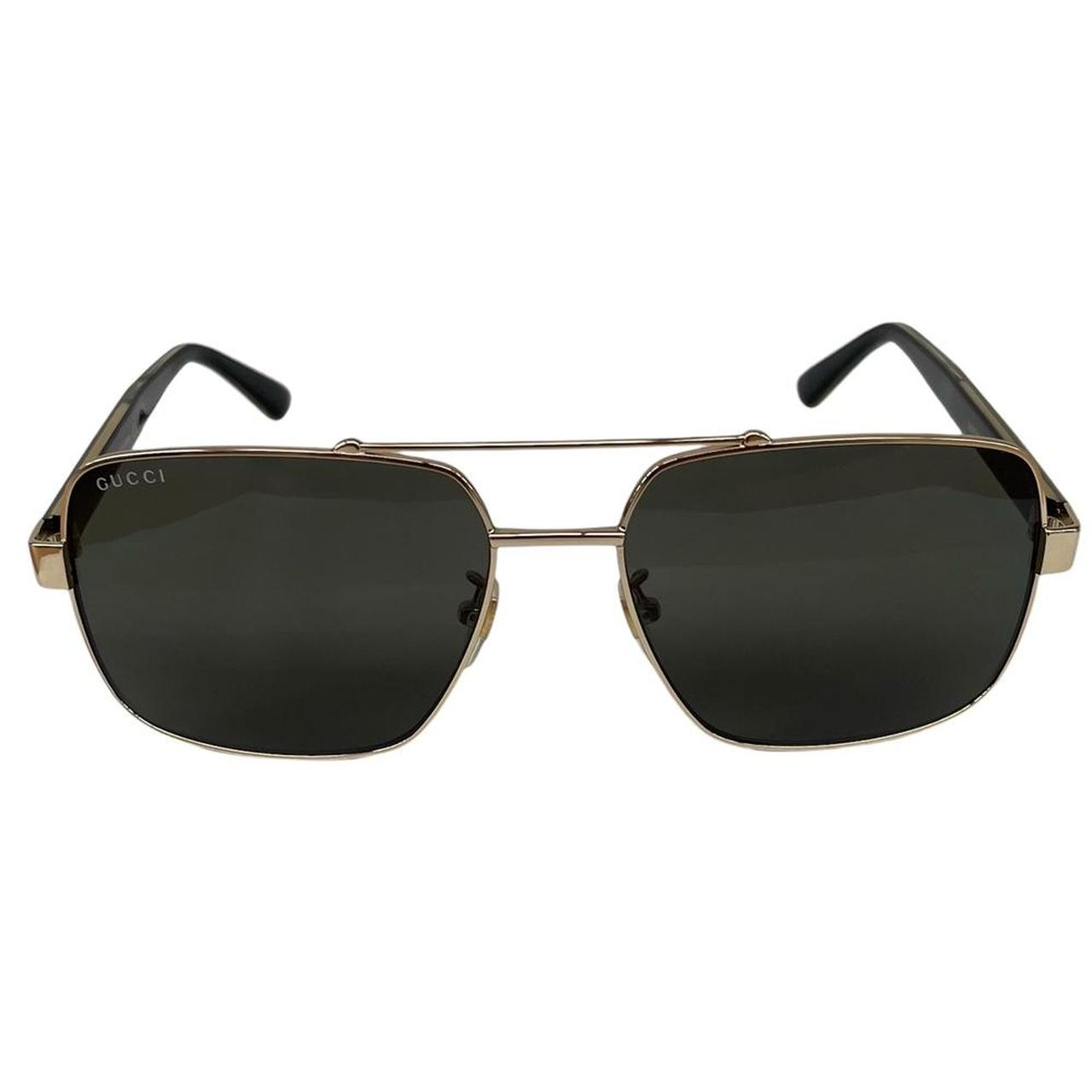 Gucci Black and Gold GG0529S Web Aviator Sunglasses